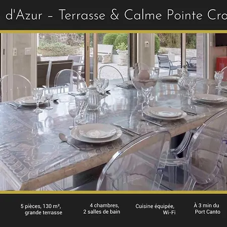Ferienwohnung Jardin D'Azur - Terrace, Calm & Croisette
